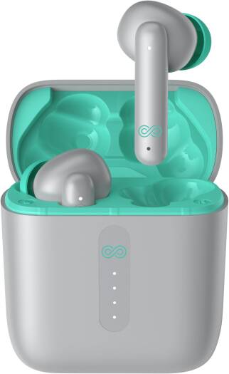 Engage PODS E92 Bluetooth Earbuds, 600mAh Charging Case Capacity, Bluetooth 5.3 Connectivity, Ergonomic Design, Touch Control, IPX5 Rated Protection, Gray | E92