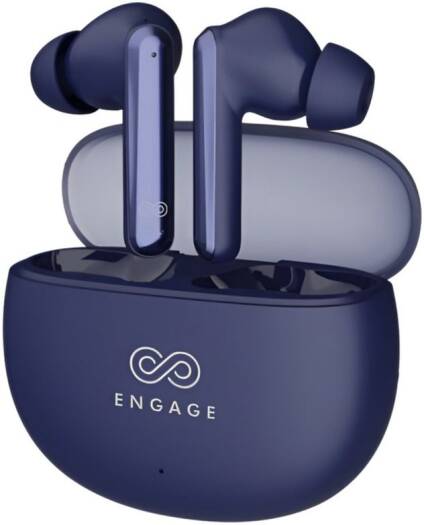 Engage PODS E86A Bluetooth Earbuds, Dual Mic ENC Call Noise Reduction, Support AD6976D8 Chip, Up to 5h Music Playtime, USB Type-C Interface, Dark Blue | E86A